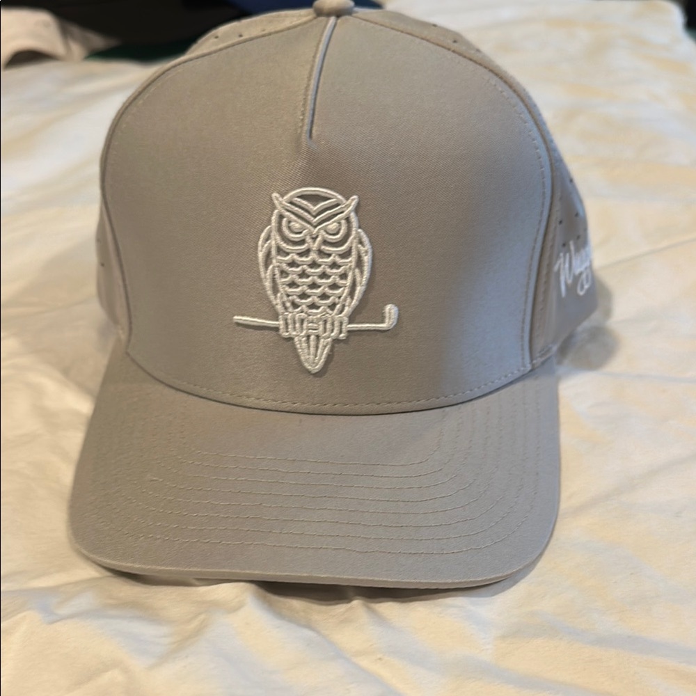 Gray Owl Embroidered Cap